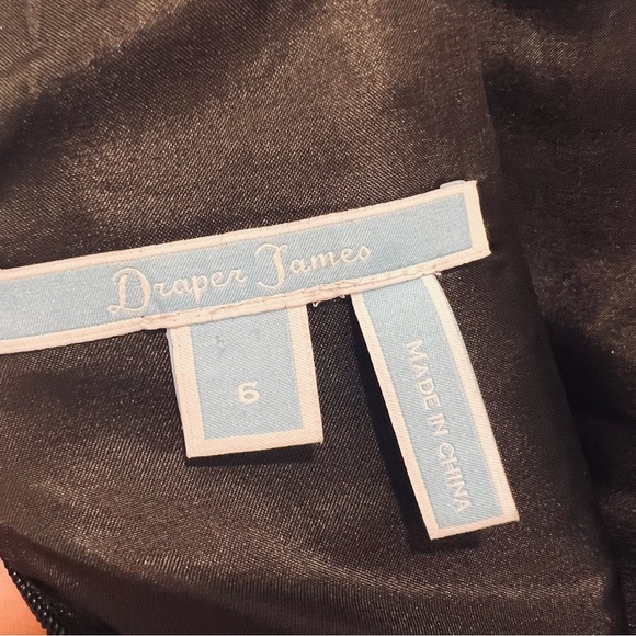 Draper James Maisy Jacquard Black Dress in Women's Size 6 - Picture 10 of 10